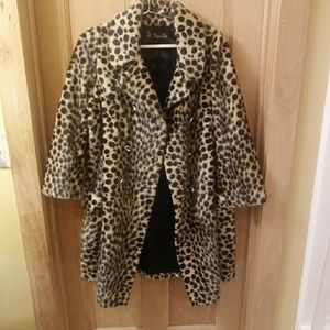 Russel Taylor La France Faux cheetah coat